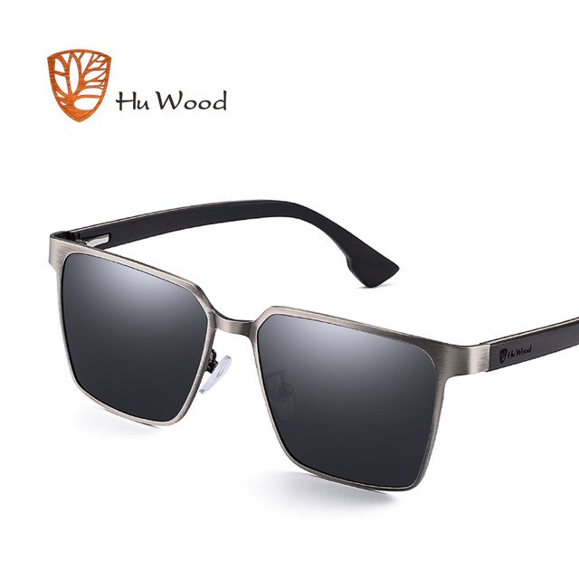 Men's Square Metal Frame Sunglasses