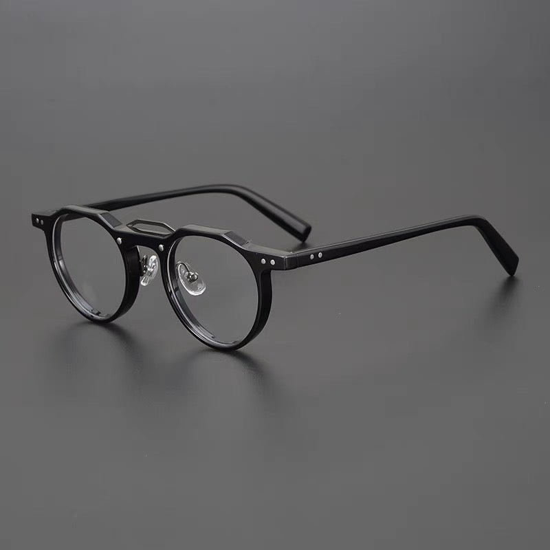 Ron Retro Round Acetate Glasses Frame