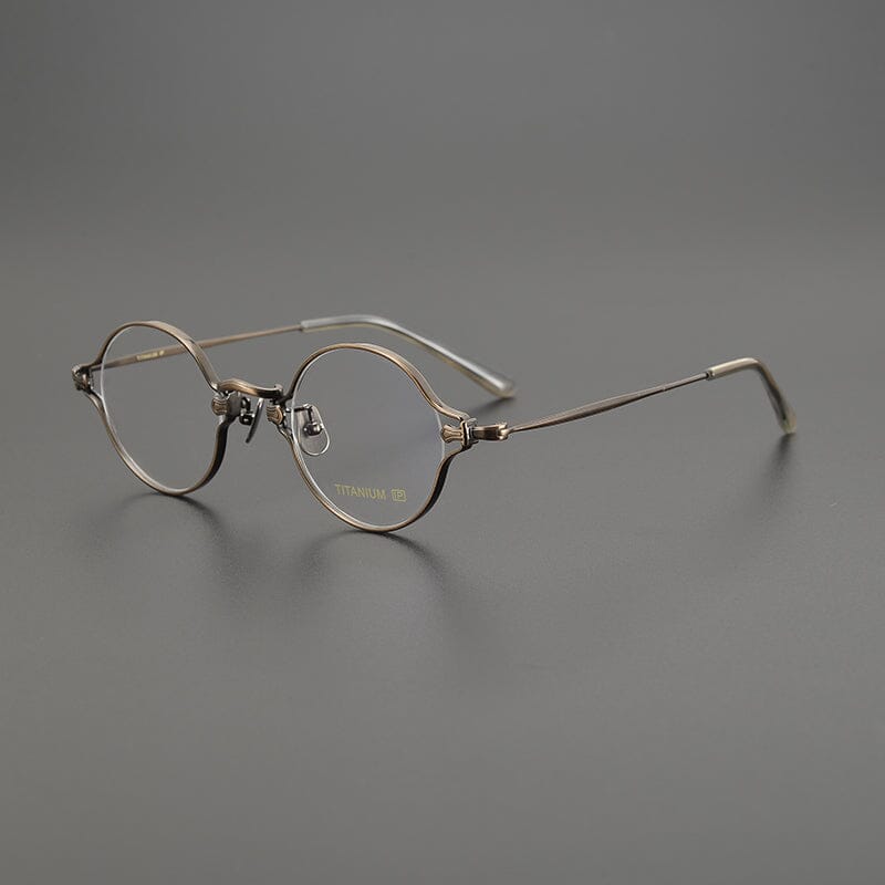 Tha Retro Round Titanium Glasses Frame