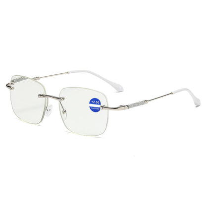 Anti-blue light metal reading glasses