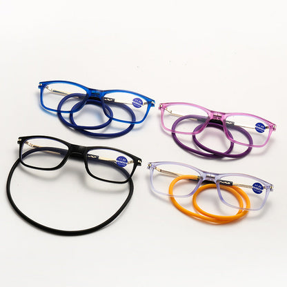 Portable anti-blue light reading glasses