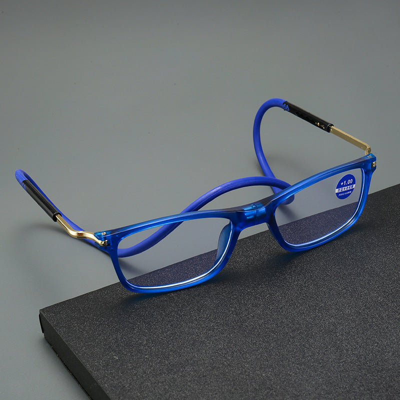 Portable anti-blue light reading glasses
