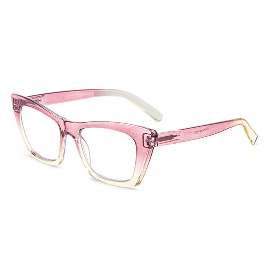Cat-eye anti-blue light reading glasses