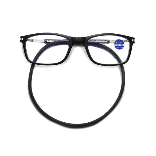 Portable anti-blue light reading glasses