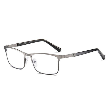 Half-frame square anti-blue light reading glasses