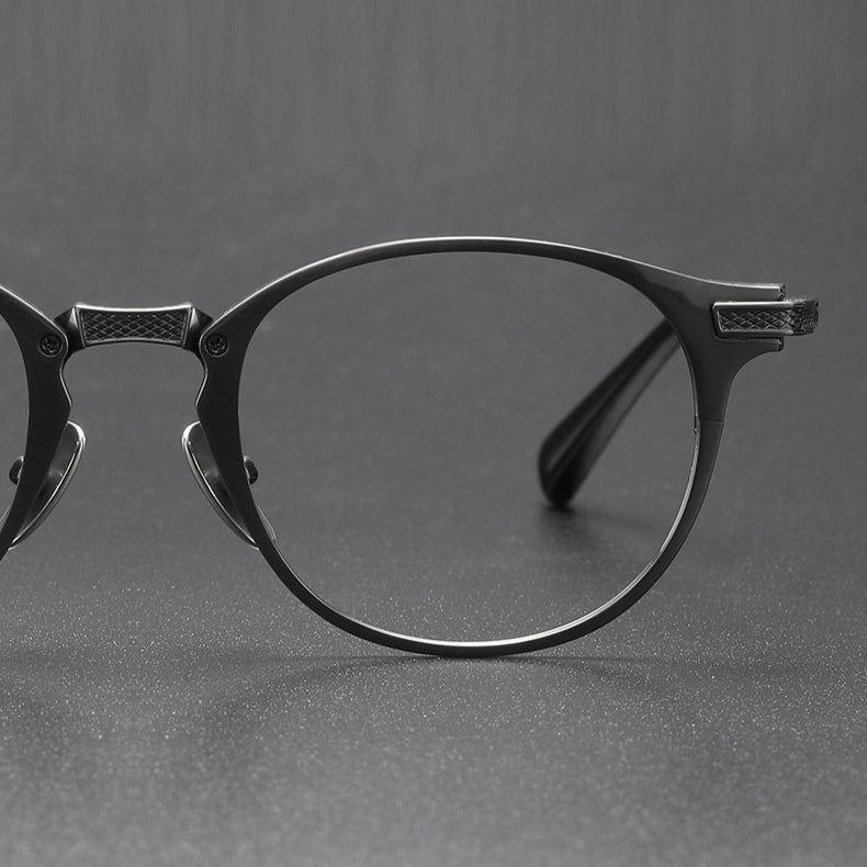 Retro Oval Titanium Ultra-Light Glasses Frame