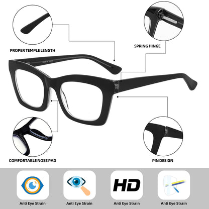 Anti-blue light reading glasses