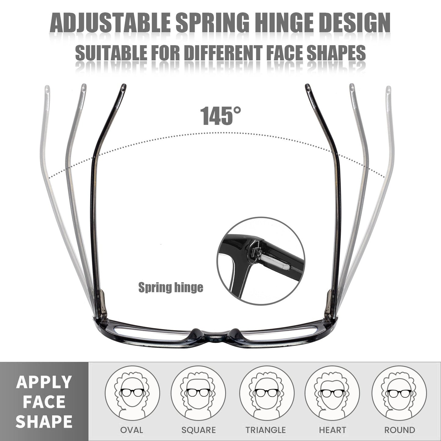 Anti-blue light reading glasses