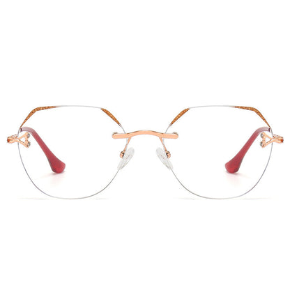 Hollow temple anti-blue light reading glasses
