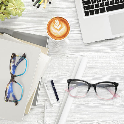 Anti-blue light reading glasses