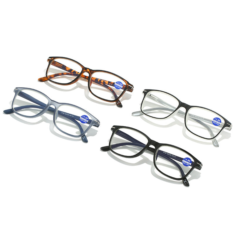 Anti-blue light small square frame reading glasses
