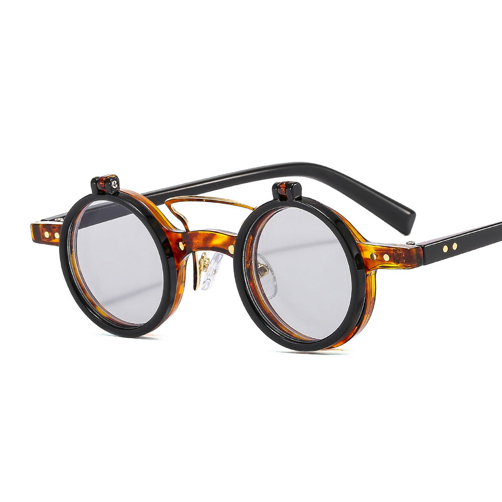 Double-layer flip uv protection sunglasses