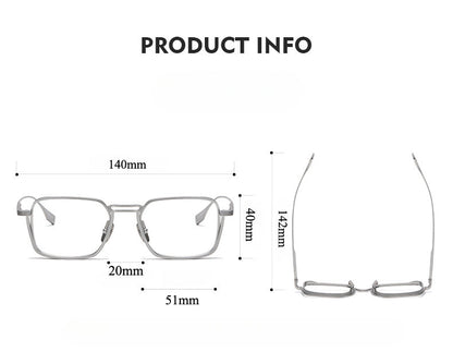 Aric Retro Titanium Ultra-Light Glasses Frame