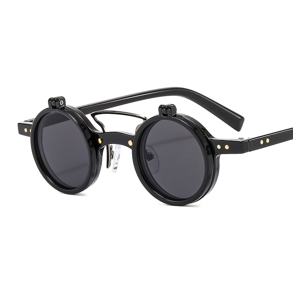 Double-layer flip uv protection sunglasses