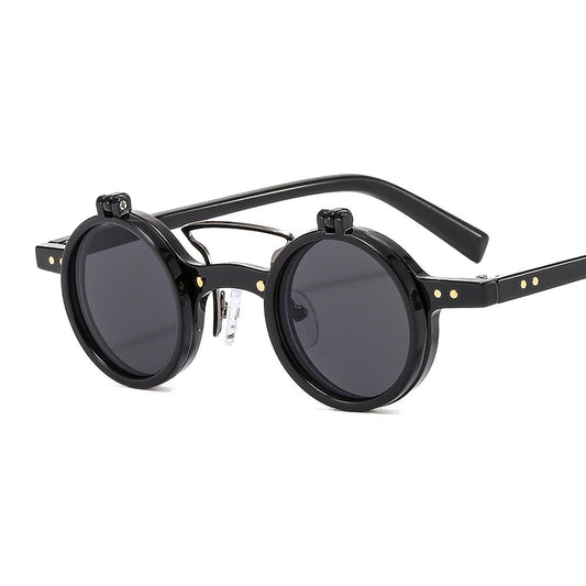 Double-layer flip uv protection sunglasses