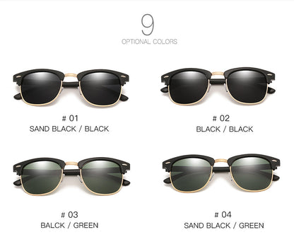 Men's Semi-rimless Fashion Sunglasses