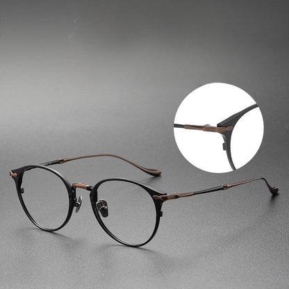 Titanium Oval Glasses Frame M3112