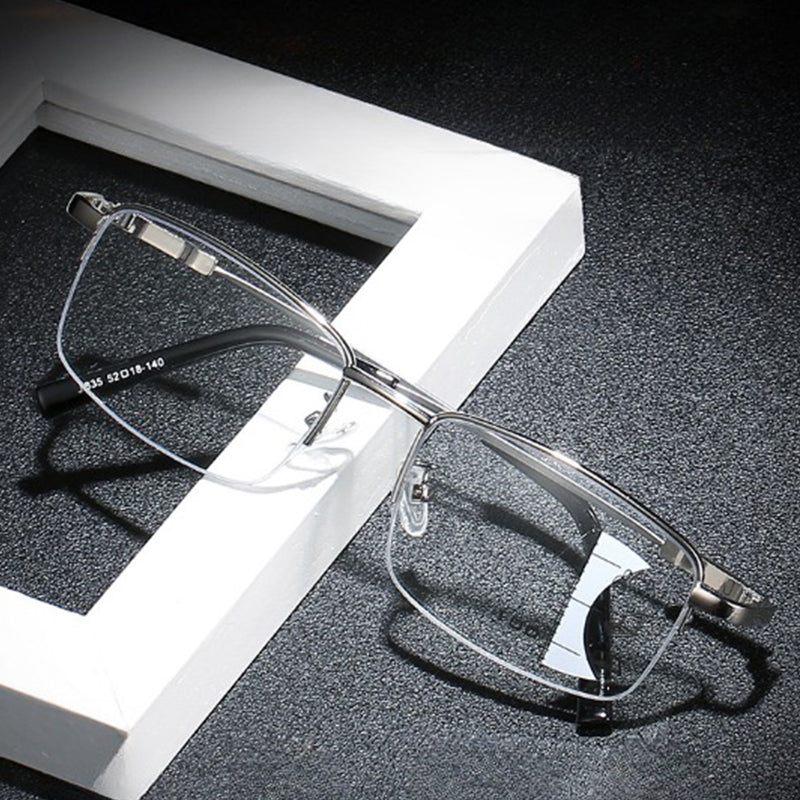 Ring focus progressive multi-focal reading glasses