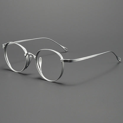 Kylar Titanium Vintage Round Eyeglasses Frames