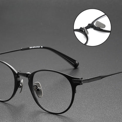 Retro Oval Titanium Ultra-Light Glasses Frame