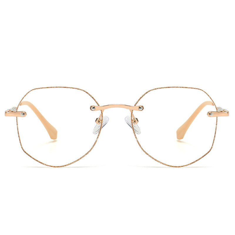 Polygon anti-blue light reading glasses