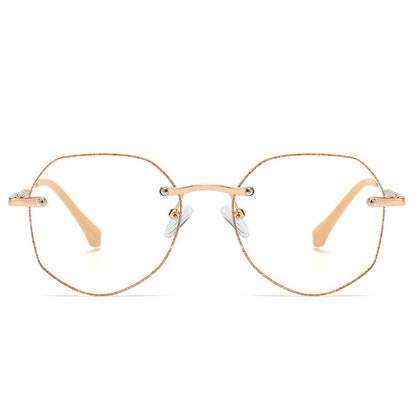 Polygon anti-blue light reading glasses