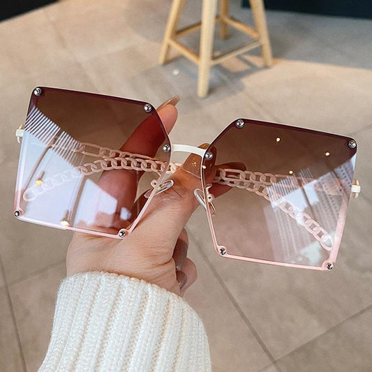 New Fashion Oversize Gradient Sunglasses