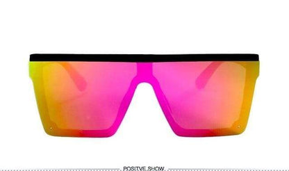 Vintage Design Big Frame Mirror Sunglasses