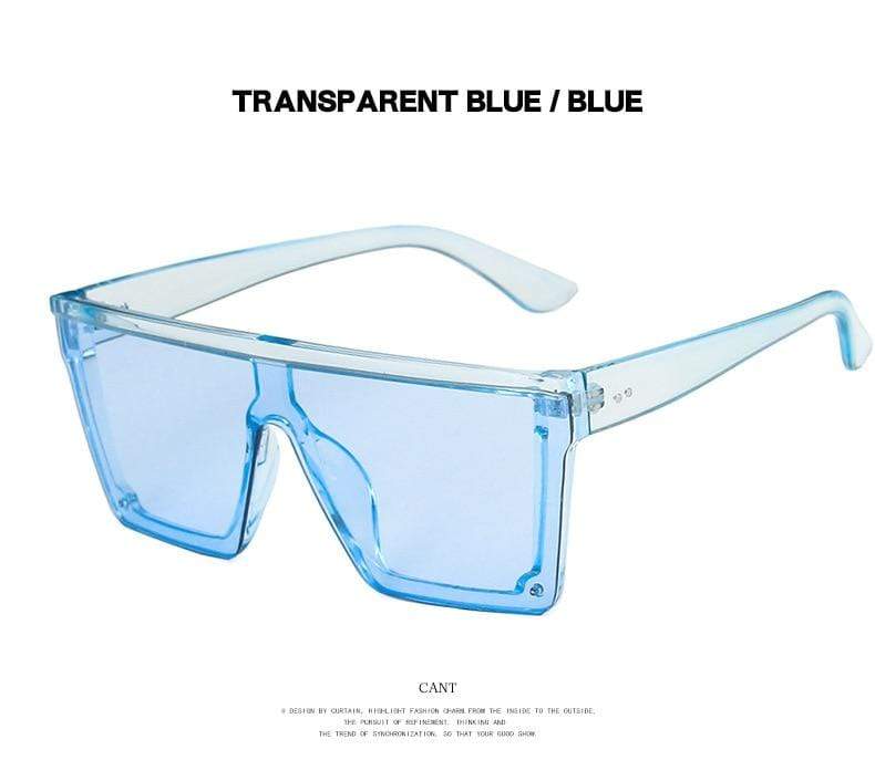 Vintage Design Big Frame Mirror Sunglasses