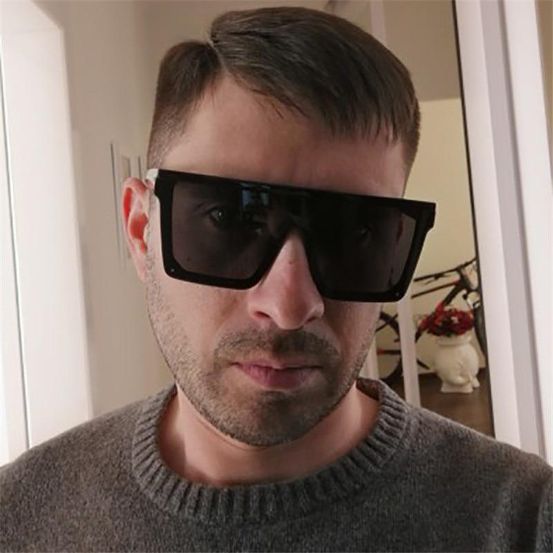 Vintage Design Big Frame Mirror Sunglasses