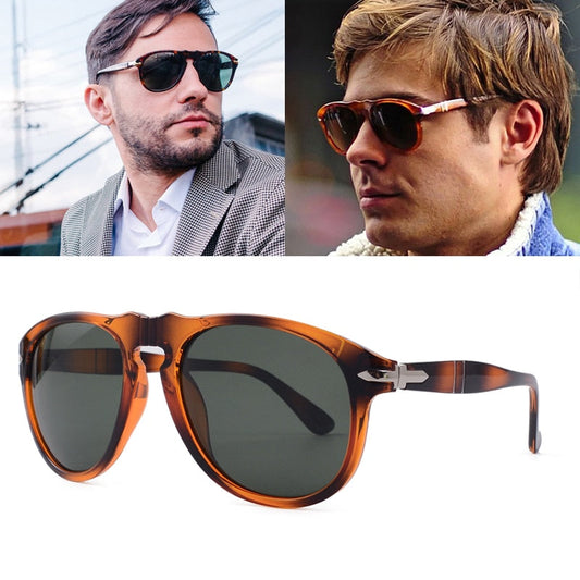 Vintage Pilot Steve Style Polarized Sunglasses