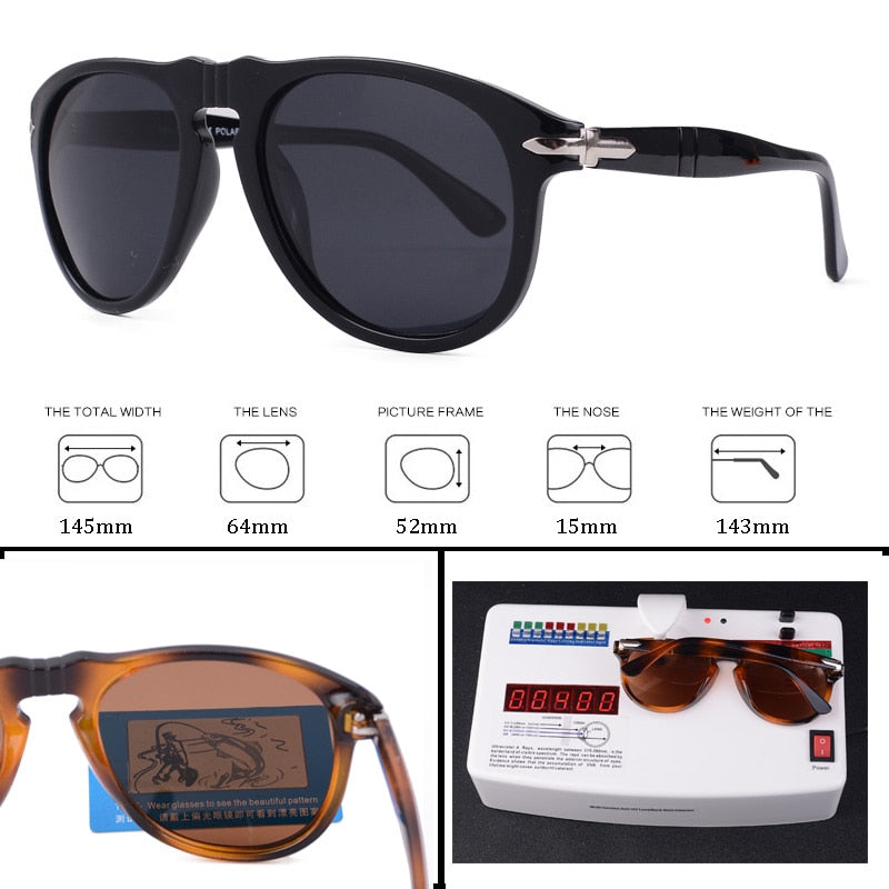 Vintage Pilot Steve Style Polarized Sunglasses