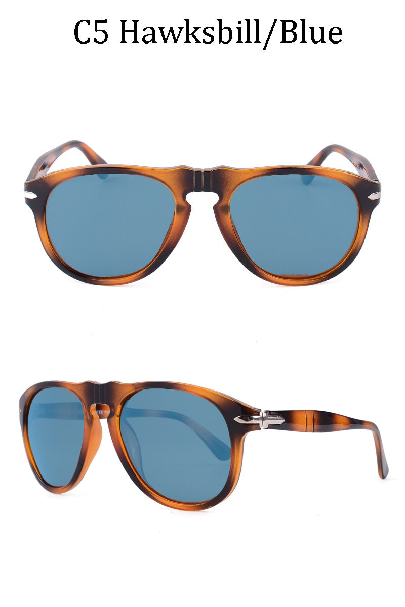 Vintage Pilot Steve Style Polarized Sunglasses