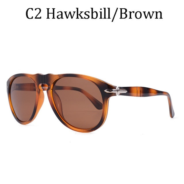 Vintage Pilot Steve Style Polarized Sunglasses