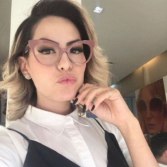 Fashion Cat Eye Transparent Glasses