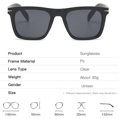 Fashion Rivet Retro Beckham Style Driver Eyewear