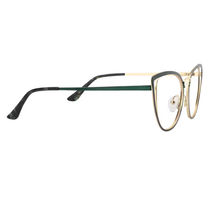 Cat Eye Green Glasses