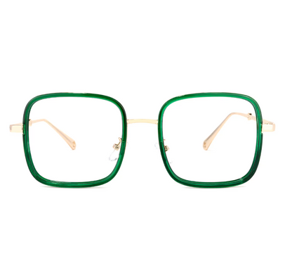 Square Green Eyeglasses