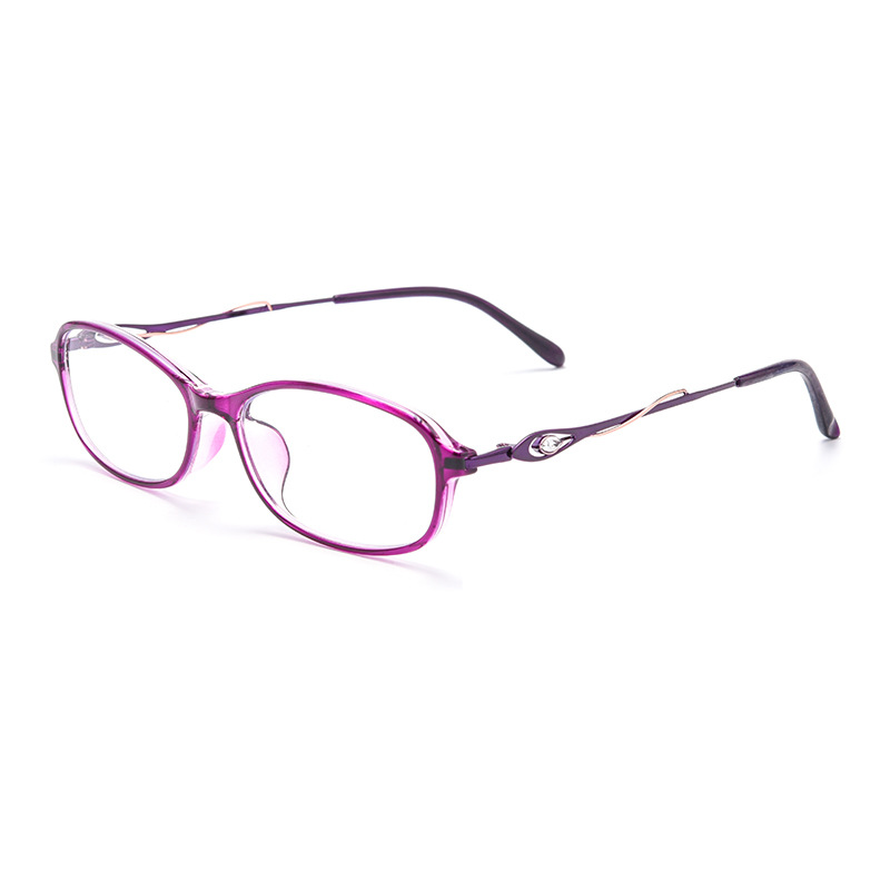 Diamond-encrusted anti-blue light reading glasses