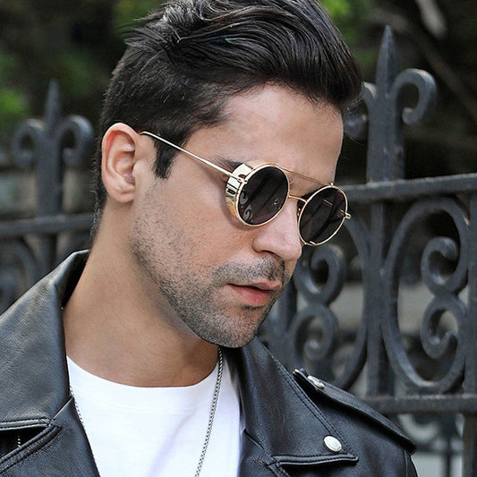 Classic Round Steampunk Sunglasses