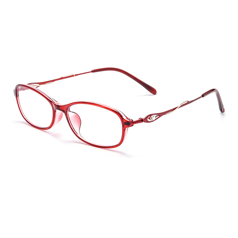 Diamond-encrusted anti-blue light reading glasses