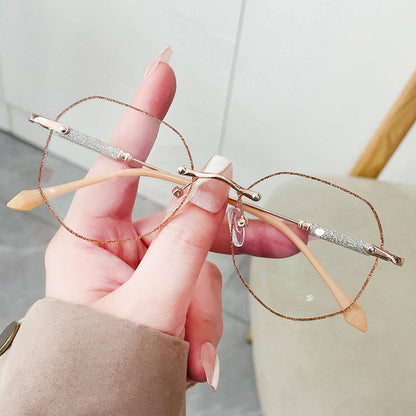 Polygon anti-blue light reading glasses