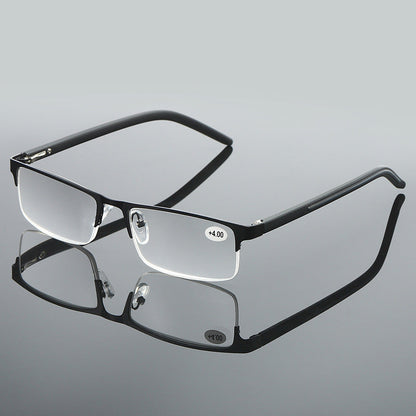 Metal lightweight anti-blue light reading glasses