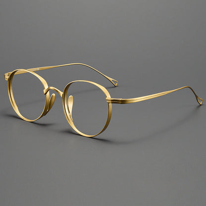 Kylar Titanium Vintage Round Eyeglasses Frames