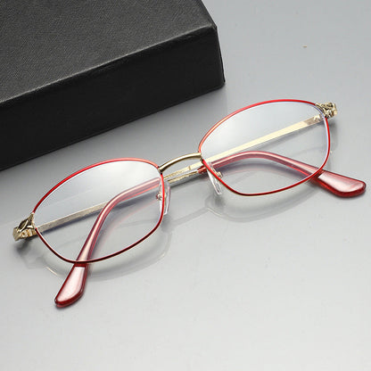 Anti-blue light metal presbyopia glasses