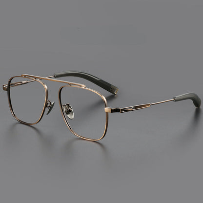 Retro Titanium Square Glasses Frame SM105