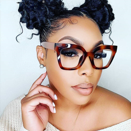 Cat Eye Square Optical Anti Blue Glasses Frames