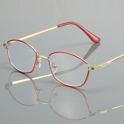 Anti-blue light metal presbyopia glasses