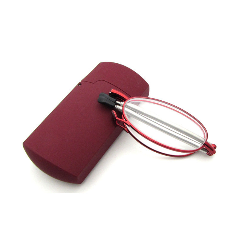 Mini portable folding reading glasses