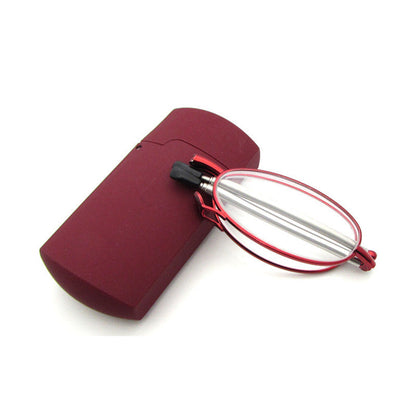 Mini portable folding reading glasses